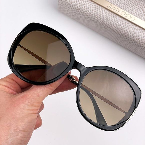🔥Jimmy Choo LILA/S 2M2HA SunglassesBlack Gold Brown Women